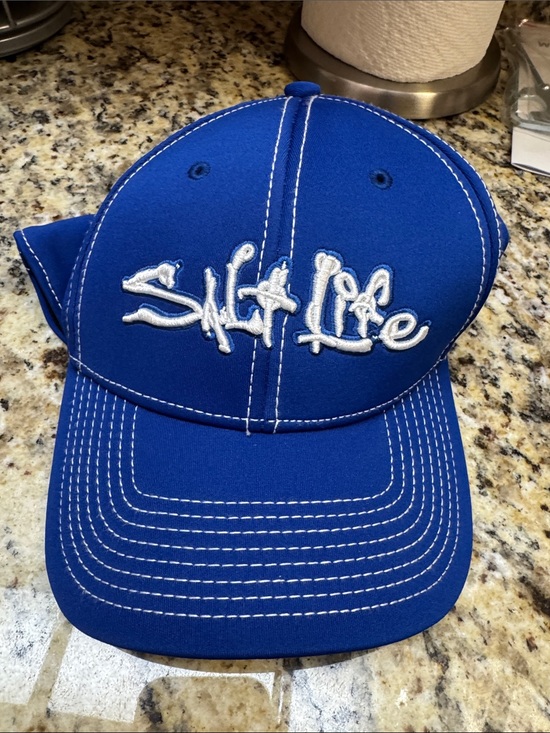 Salt Life Other - Salt Life Kids Royal Blue Hat with White Embroidery